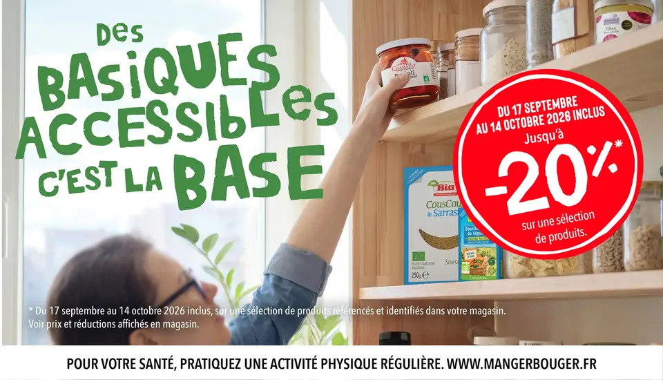 Des basiques accessibles, c'est la base !